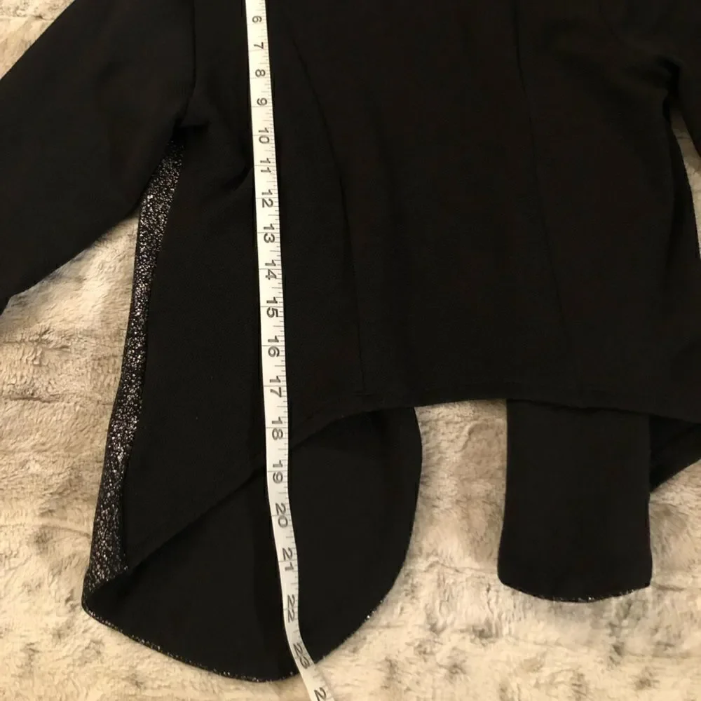 : : Formal Glitter Metallic Crop Jacket : :